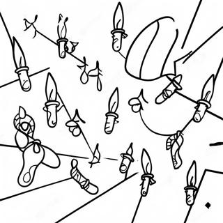 Helle Weihnachtslichter Ausmalbild 62888 13899