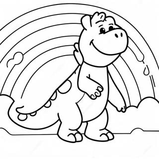 Barney Im Regenbogen Ausmalbild 62981-13909