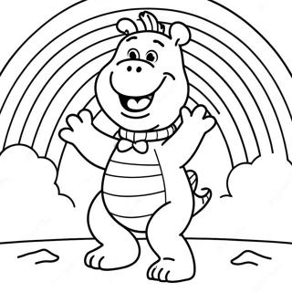 Barney Im Regenbogen Ausmalbild 62981-13911