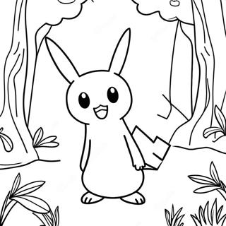 Mimikyu Im Magischen Wald Ausmalbild 64060-14205