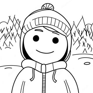 Stan Marsh In Einer Verschneiten Szene Ausmalbild 64620-13749