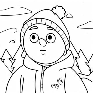 Stan Marsh In Einer Verschneiten Szene Ausmalbild 64620-13750