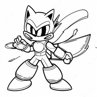 Metal Sonic In Aktion Ausmalbild 64703-13827