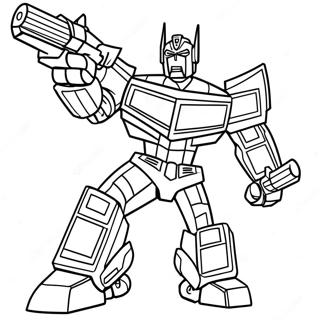 Optimus Prime In Aktion Ausmalbild 65265-14270