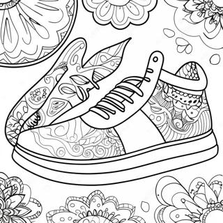 Bunte Sneaker Muster Ausmalbild 65449 14321