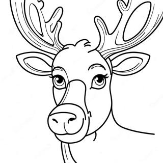 Majestatisches Realistisches Rentier Ausmalbild 65544 14335