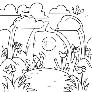 Lebendiger Fruhlingsgarten Ausmalbild 655-1635