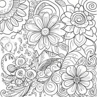 Buntes Kritzel Ausmalbild 65726 14381