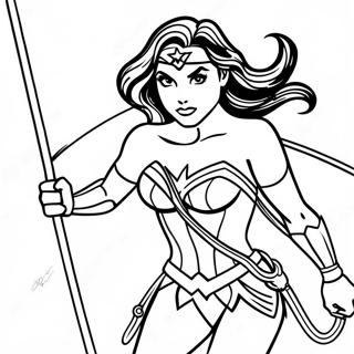 Wonder Woman Mit Lasso Ausmalbild 66083 14459
