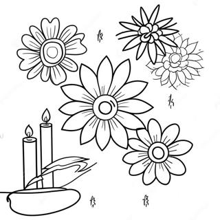 Diwali Feuerwerk Ausmalbild 66452-14537