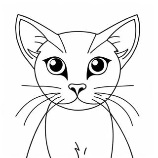 Majestatische Siamkatze Ausmalbild 66543 14561