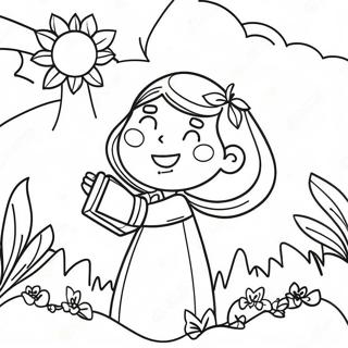 Frohliches Bibelvers Ausmalbild 66813-14618