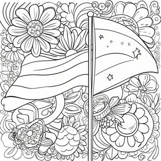 Kreatives Flaggen Design Ausmalbild 67336-14739