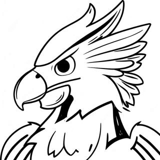 Ausmalbild Des Philadelphia Eagles Maskottchens 68496 14997