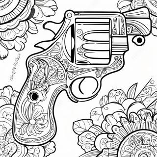 Vintage Revolver Ausmalbild 69769-15280