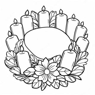 Frohlicher Adventskranz Ausmalbild 69959 15311