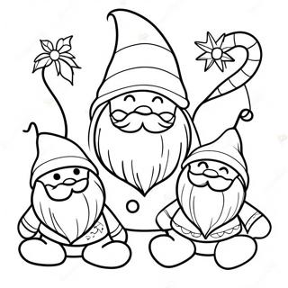Verspielte Weihnachtswichtel Ausmalbild 71222 15599