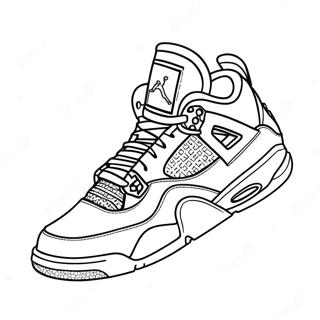 Jordan 4 Sneaker Ausmalbild 72210-16006