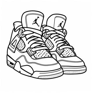 Cooles Jordan 4 Sneaker Ausmalbild 72211-16010