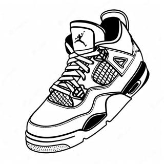 Klassisches Jordan 4 Sneaker Ausmalbild 72212-16013