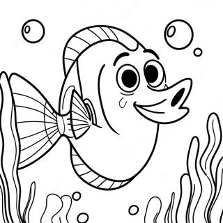 Frohliches Dory Beim Schwimmen Ausmalbild 72519-16260