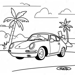 Sally Carrera Im Sonnenuntergang Ausmalbild 7279-2115