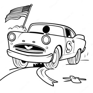 Chick Hicks Im Rennen Ausmalbild 7281-2072