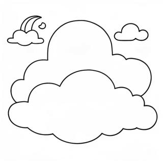 Sonniger Tag Wolken Ausmalbild 73319 16874