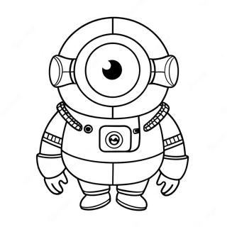 Minion Im Raumanzug Ausmalbild 7370-806
