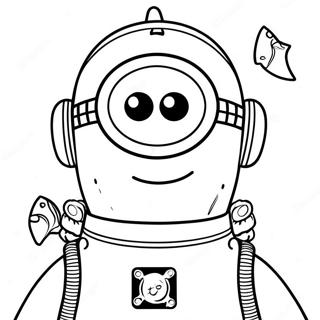 Minion Im Raumanzug Ausmalbild 7370-807
