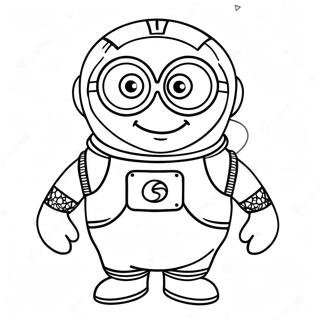 Minion Im Raumanzug Ausmalbild 7370-808