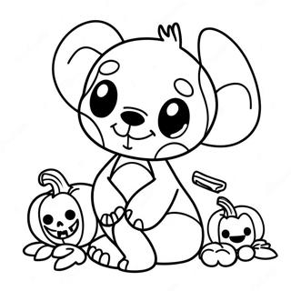 Halloween Stitch Ausmalbild 73855-17287