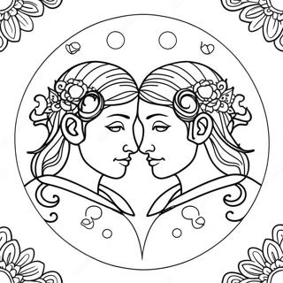 Zwillinge Ausmalbild 74243 17597