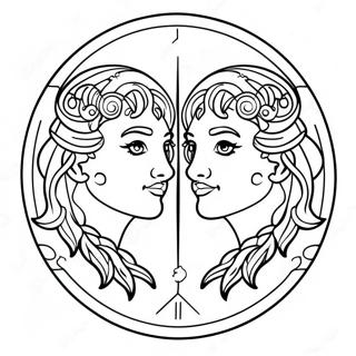 Zwillinge Ausmalbild 74243 17599