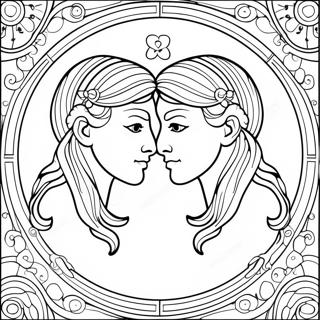 Zwillinge Ausmalbild 74243 17600