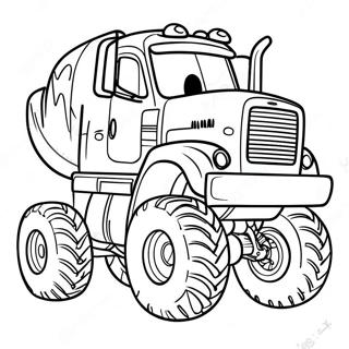 Monster Diesel Lkw Ausmalbild 74316-17652