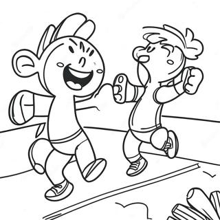 Spass Beim Sport Ausmalbild 74421-17740