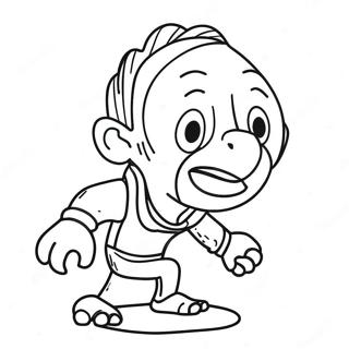 Unspeakable Charakter In Aktion Ausmalbild 74469-17771