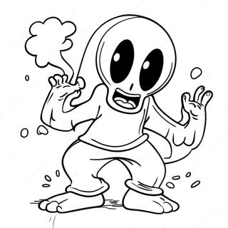 Unspeakable Charakter In Aktion Ausmalbild 74469-17772