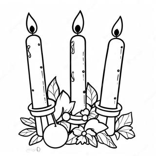 Festliche Kwanzaa Kerzen Ausmalbild 74623-17890