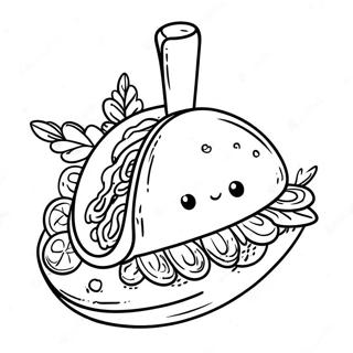 Taco Ausmalbild 74801-18028