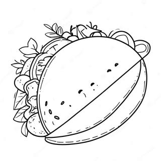 Bunter Taco Mit Gemuse Ausmalbild 74804-18040