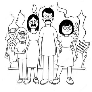 Bobs Burgers Familien Spass Ausmalbild 74931-18129