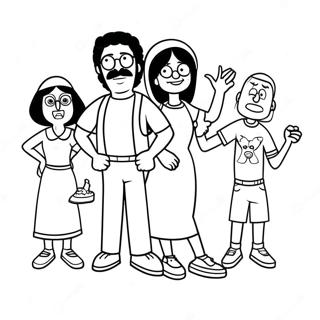 Bobs Burgers Familien Spass Ausmalbild 74931-18130