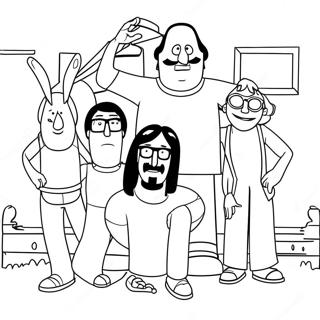 Bobs Burgers Familien Spass Ausmalbild 74931-18132