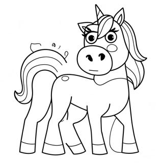 Tina Belcher Mit Einhorn Ausmalbild 74934 18142