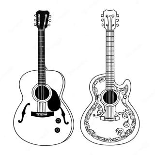 Gitarre Ausmalbild 74982-18168