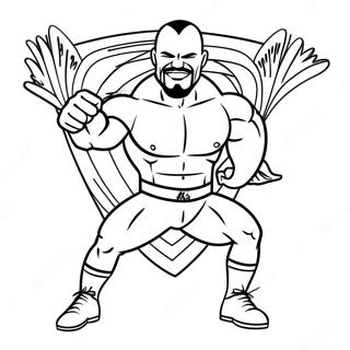 Wwe Superstar Unterschrift Bewegungen Ausmalbild 75139-18293