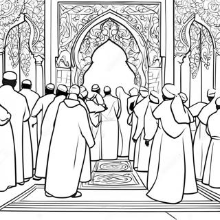 Eid Gebetsversammlung Ausmalbild 75525-18597