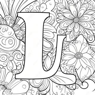 Jazziges Ausmalbild Des Buchstabens J 75628-18678